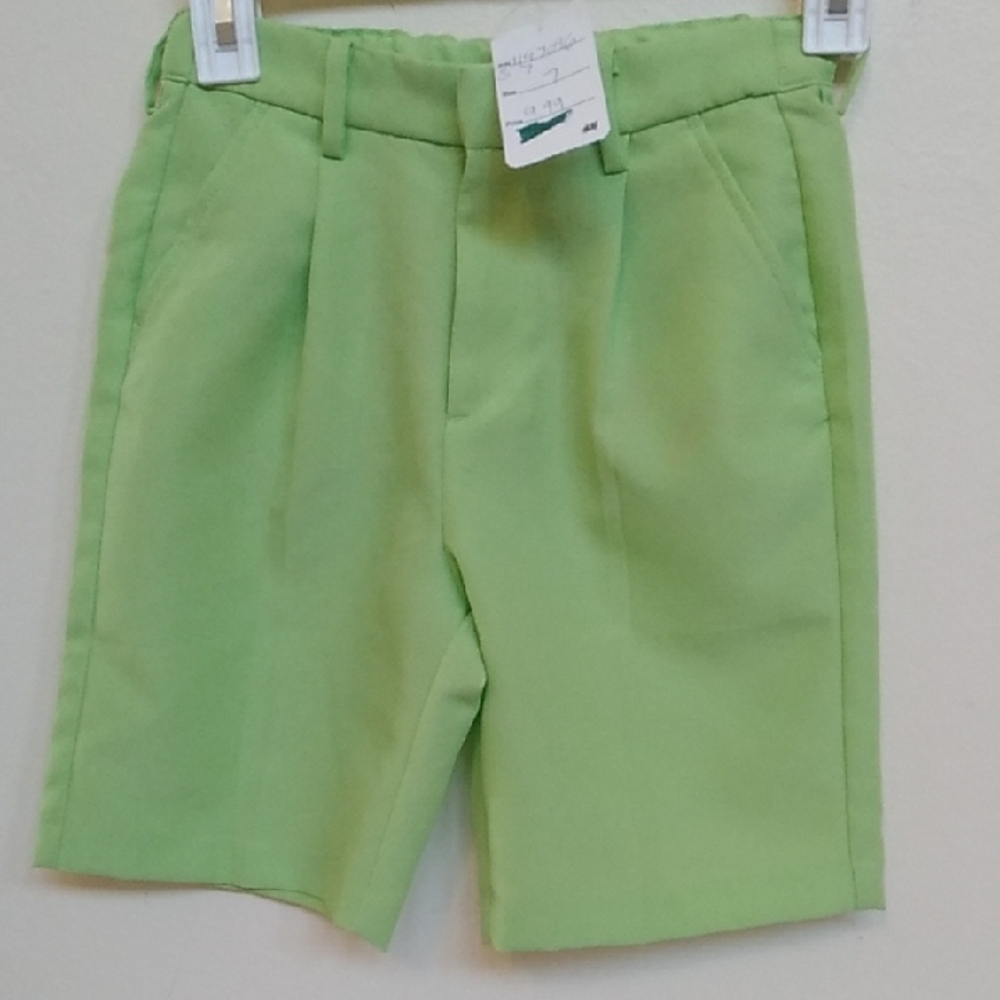 D- NWT H & M Vibrant Lime Kids Shorts
